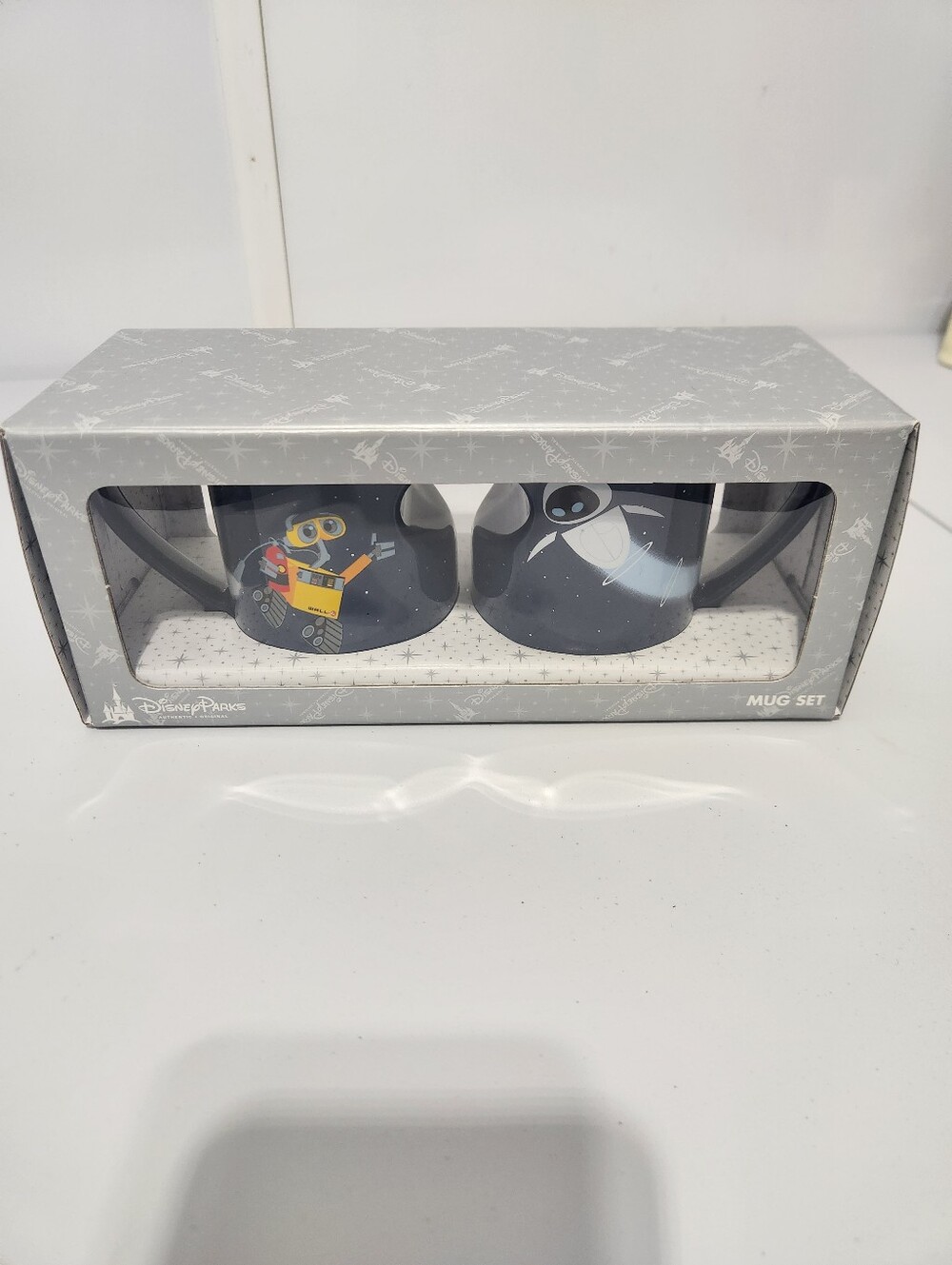 Disney Parks WALL·E and EVE Blue Mug Set